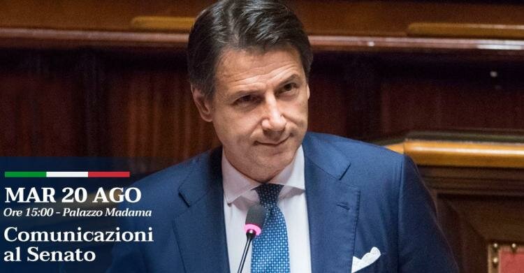 Conte in Senato sulla crisi: "Mi dimetto"