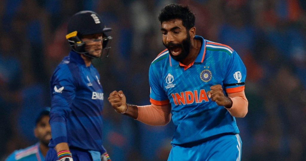 L'India mantiene un record perfetto alla Coppa del mondo di cricket con la sconfitta dell'Inghilterra
