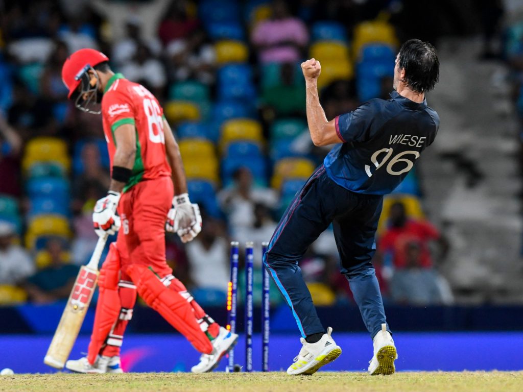Namibia vs Oman: Wiese mantiene i nervi saldi nel finale super over alla Coppa del Mondo T20