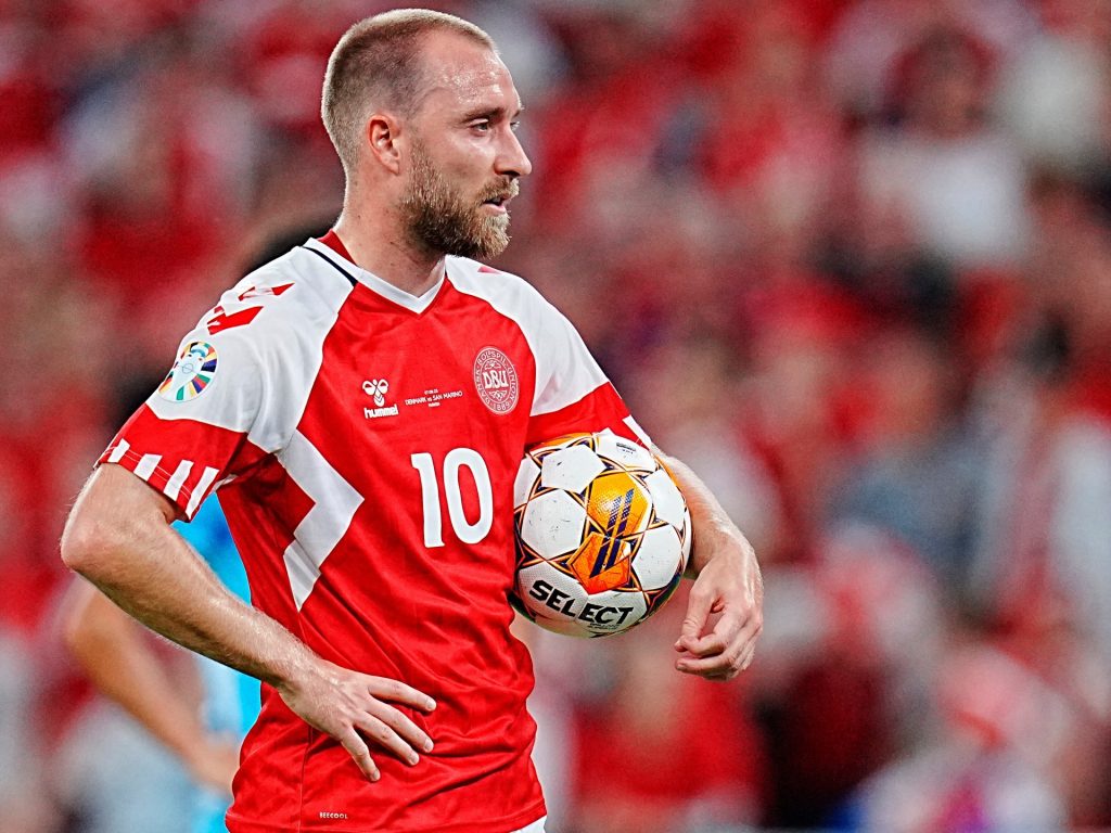 Eriksen mette in scena un ritorno da favola nella squadra europea della Danimarca dopo un infarto