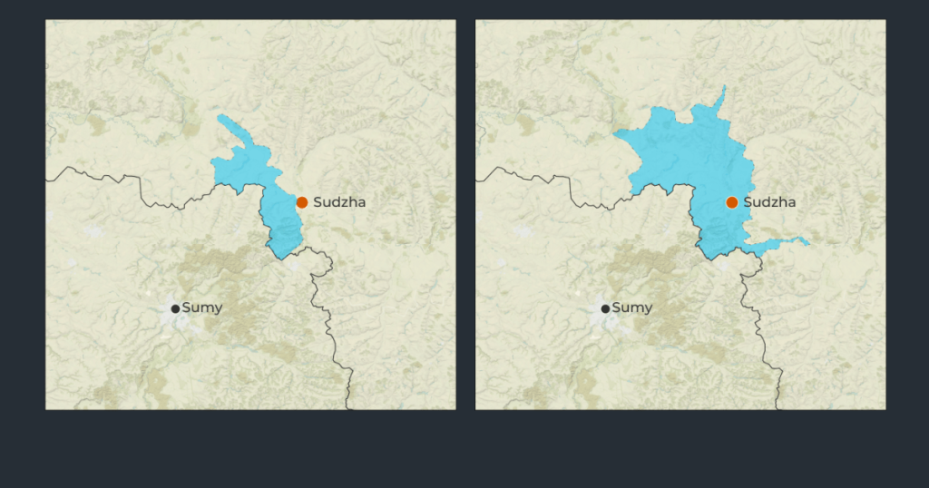 Mappatura dell'incursione a sorpresa dell'Ucraina nella regione russa di Kursk