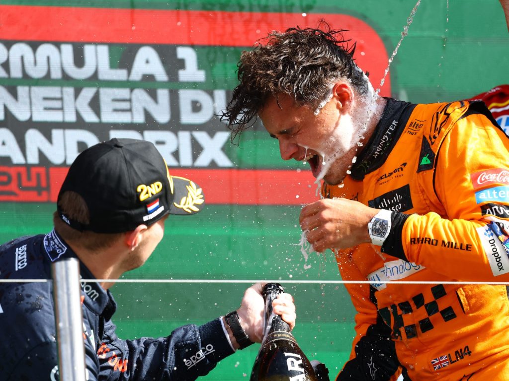 F1: Lando Norris della McLaren sconfigge Max Verstappen e vince il Gran Premio d'Olanda