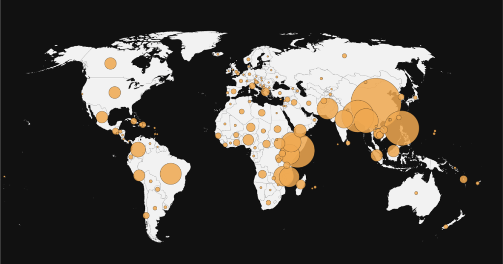 Mappatura dell’impatto del cambiamento climatico sullo sfollamento globale