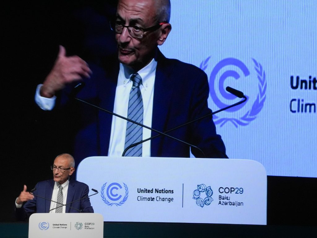 L’azione per il clima continuerà nonostante il ritorno di Trump, ha detto l’inviato americano alla COP29