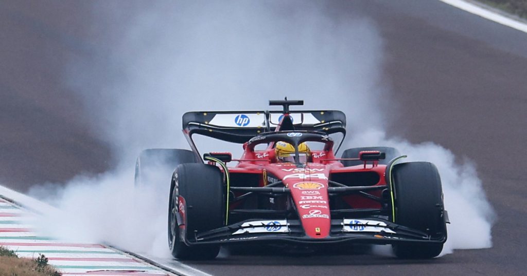 Lewis Hamilton si schianta la Ferrari al Test della pista di Barcellona F1