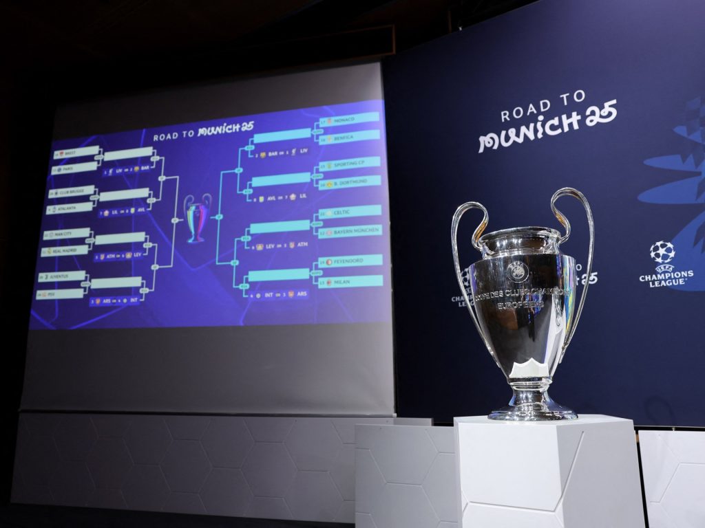 Disegno di Champions League: Real Madrid Face Man City in playoff