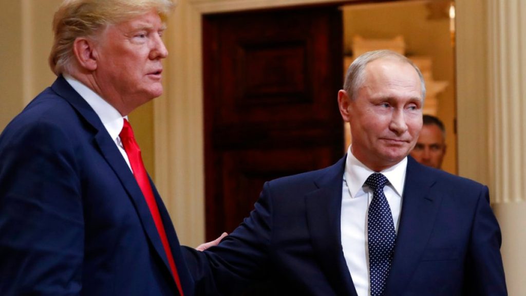 Donald Trump afferma che è in corso un incontro con il russo Vladimir Putin