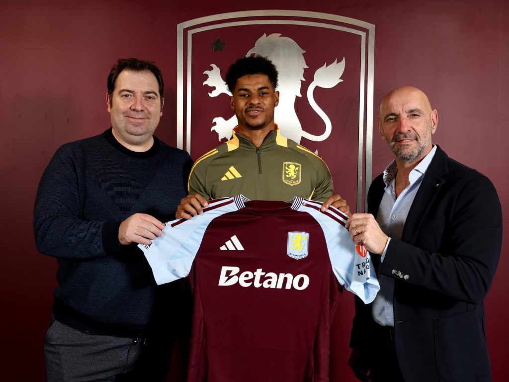 Marcus Rashford di Man United si unisce a Aston Villa in prestito