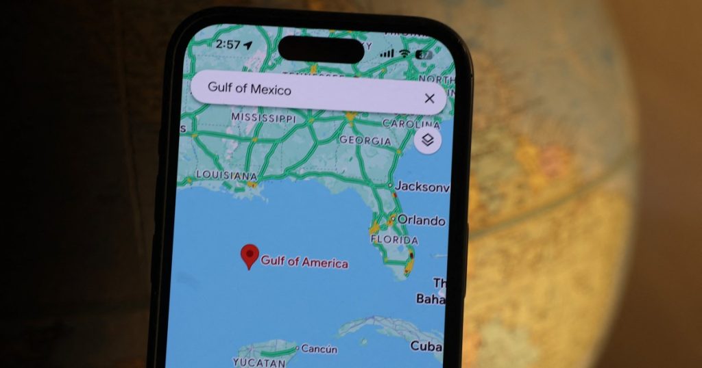 Google Switchs Nome del Golfo del Messico in Golfo dell'America per gli utenti statunitensi