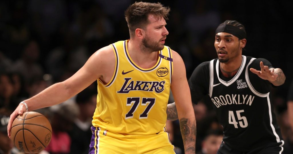 Luka Doncic, Los Angeles Lakers perde contro Brooklyn Nets