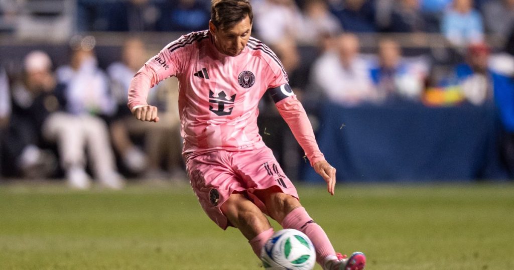 Messi, Rally Inter Miami per disegnare contro l'Unione di Filadelfia in MLS