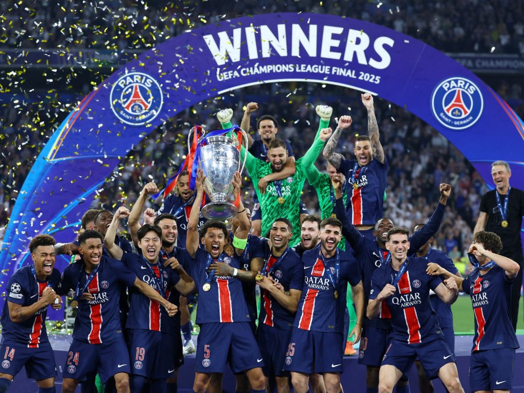 PSG ha battuto l'Inter 5-0 con Doue Double per vincere la Champions League