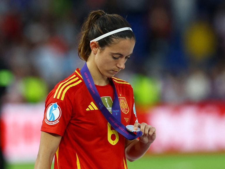 La Spagna Aitana Bonmati sembra abbattuta dopo la finale di Euro 2025 femminile