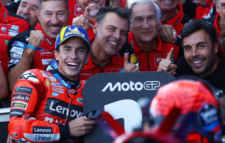 Marc Marquez reagisce.