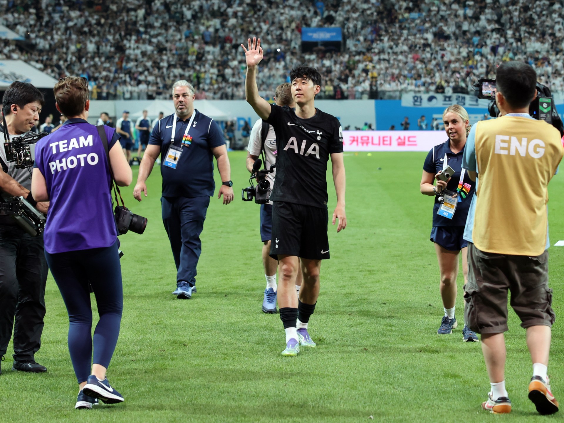 Il figlio Heung-min fa in viaggio per Los Angeles prima di MLS da Spurs