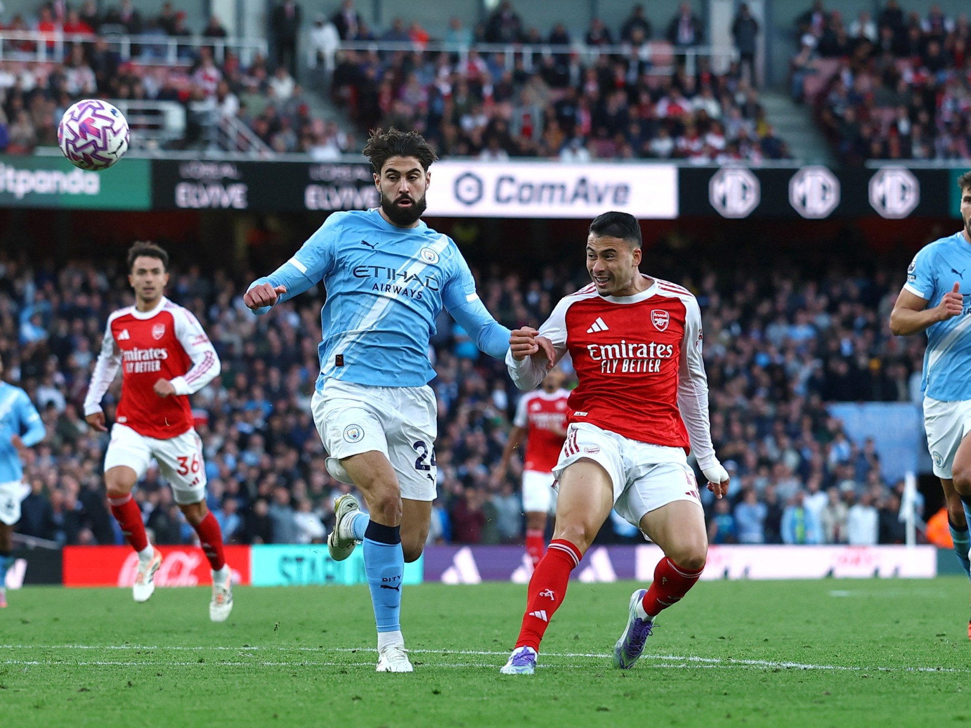 Arsenal Snatch 1-1 pareggio con Manchester City con il defunto goal di Martinelli