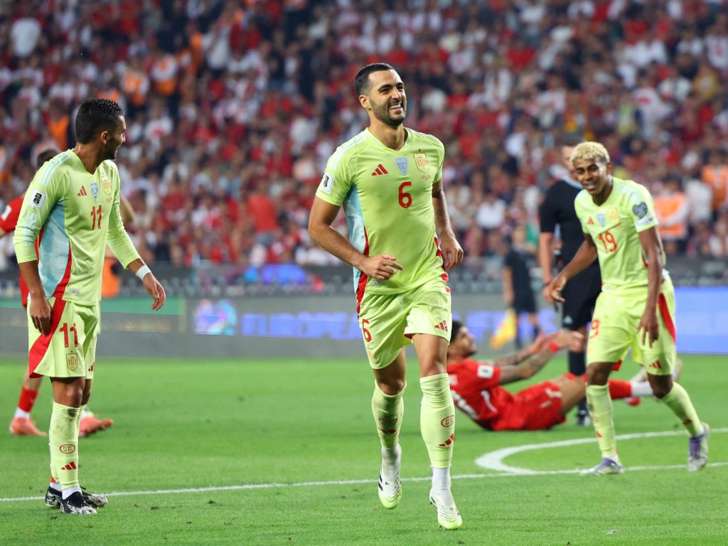 Spagna Thump Turkiye 6-0 in Coppa del Mondo 2026 qualificata come Merino segna tre