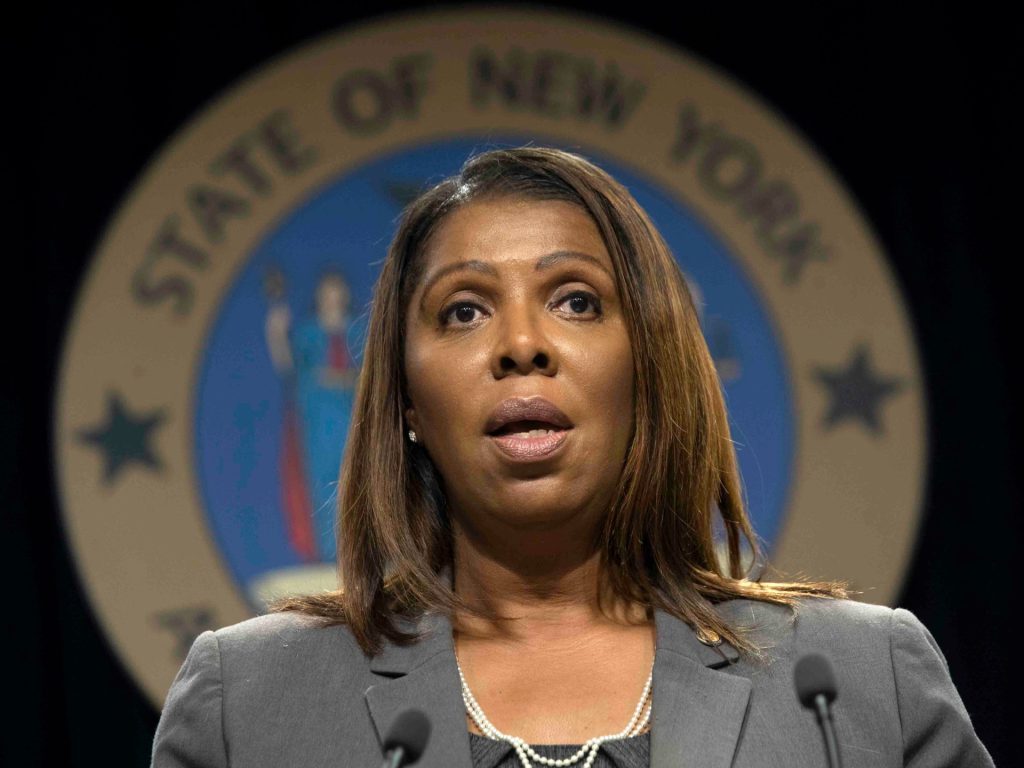 Il procuratore generale di New York Letitia James incriminato con l'accusa di frode: rapporti
