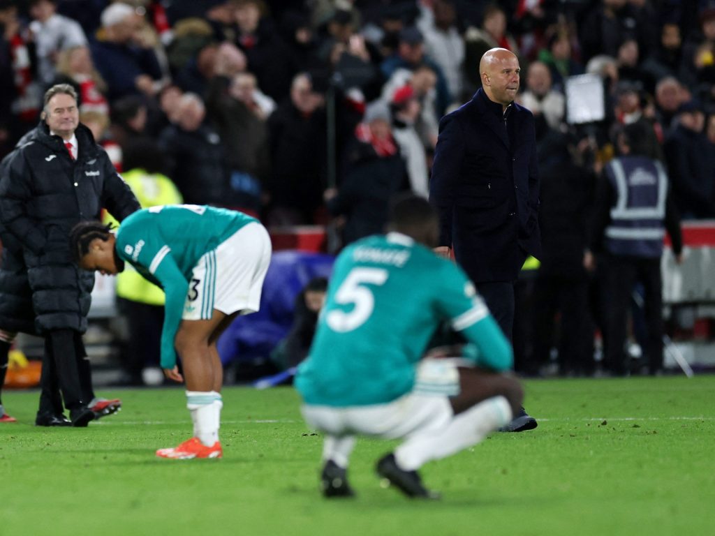 Liverpool sconfitto dal Brentford, quarta sconfitta consecutiva record in Premier League