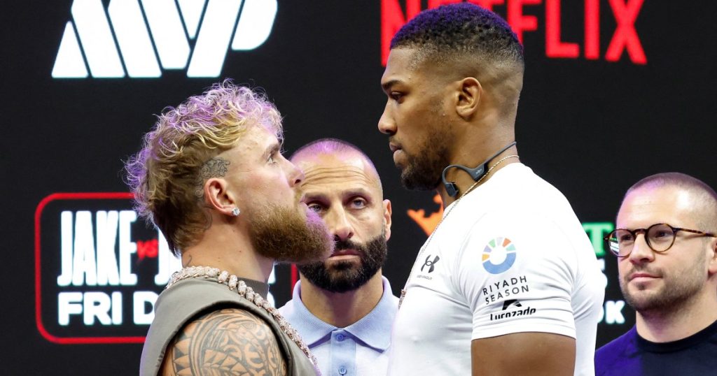 Jake Paul sminuito da Anthony Joshua nel faccia a faccia della boxe dei pesi massimi