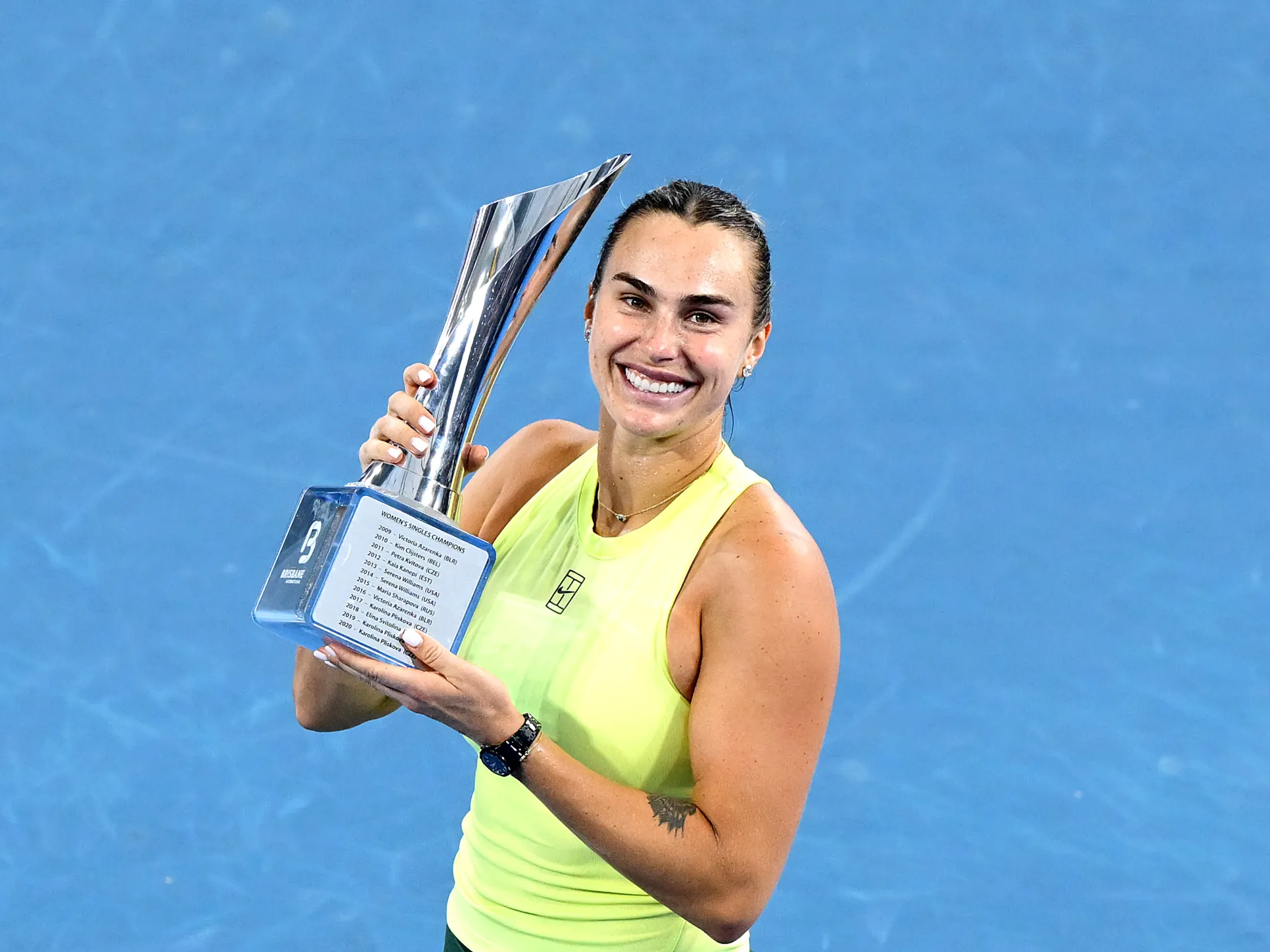 Aryna Sabalenka vince il titolo di Brisbane prima degli Australian Open