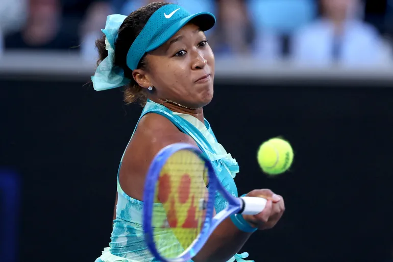 Naomi Osaka in azione.