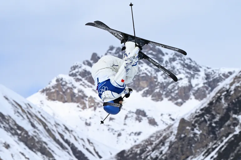 Eileen Gu in azione.