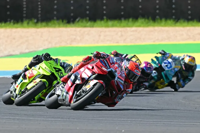 Marc Marquez in azione.