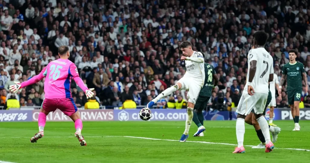 La tripletta di Valverde regala al Real Madrid la vittoria per 3-0 in Champions League sul Manchester City