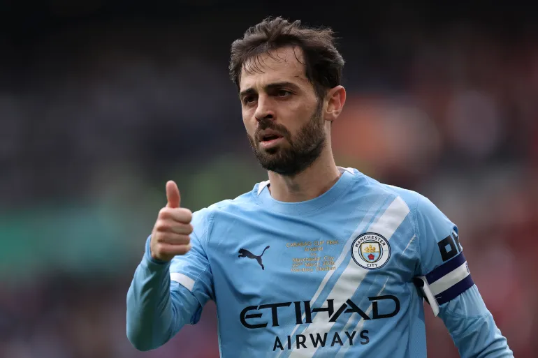 LONDRA, INGHILTERRA - 22 MARZO: Bernardo Silva del Manchester City durante la partita finale della Carabao Cup Arsenal e tra Manchester City allo stadio di Wembley il 22 marzo 2026 a Londra, Inghilterra. (Foto di Justin Setterfield/Getty Images)