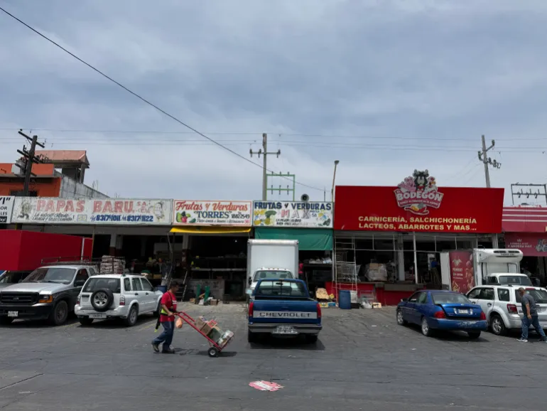Mercato alimentare all'ingrosso in Messico