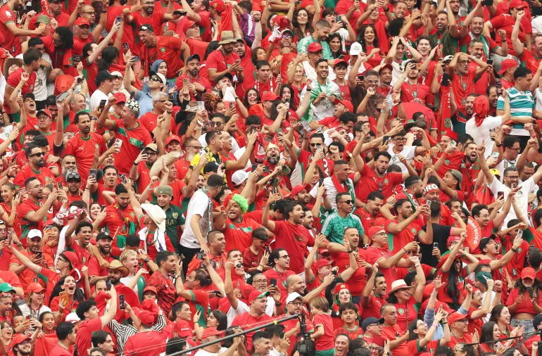 Reagiscono i tifosi del Marocco.