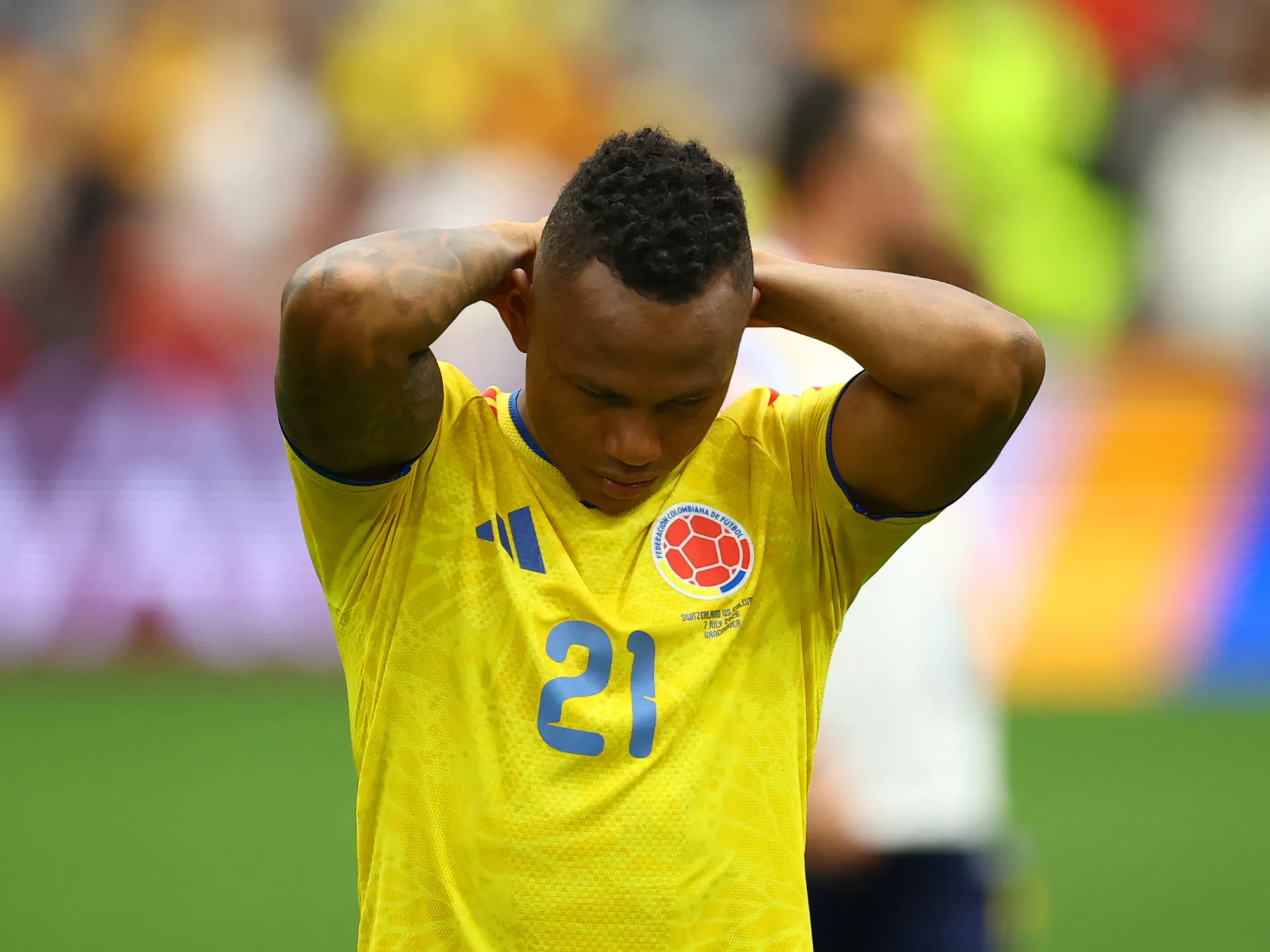 Jaminton Campaz della Colombia riceve minacce di morte dopo l'uscita dalla Coppa del Mondo
