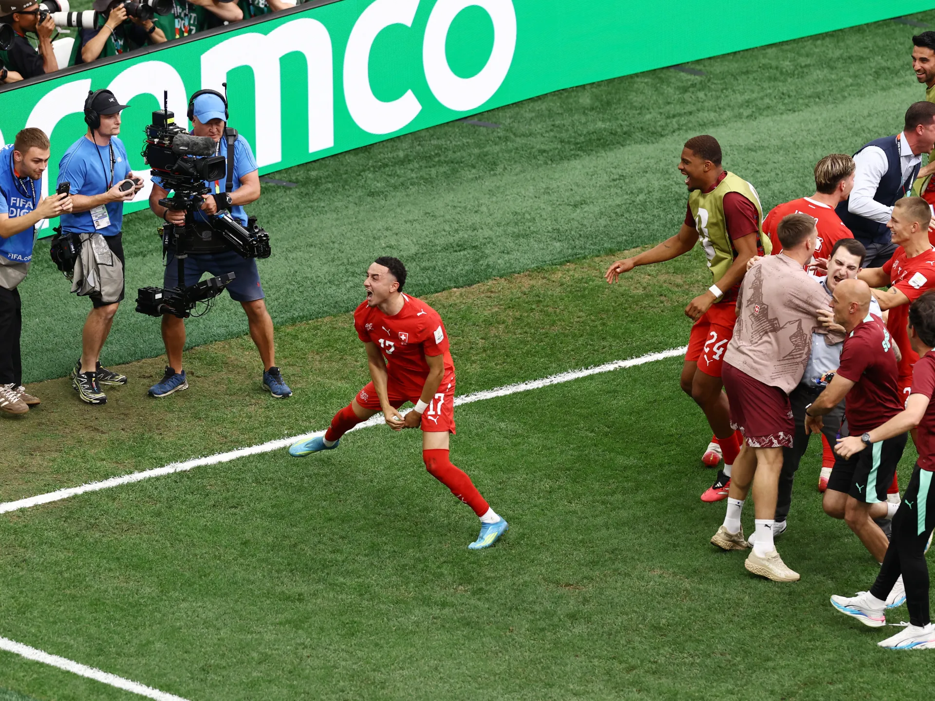 La Svizzera affronta l'Argentina nei quarti di finale dei Mondiali dopo aver battuto la Colombia