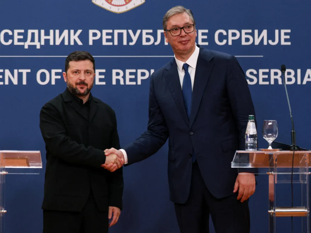 Serbia e Ucraina promettono legami economici più stretti e un accordo commerciale senza occhi