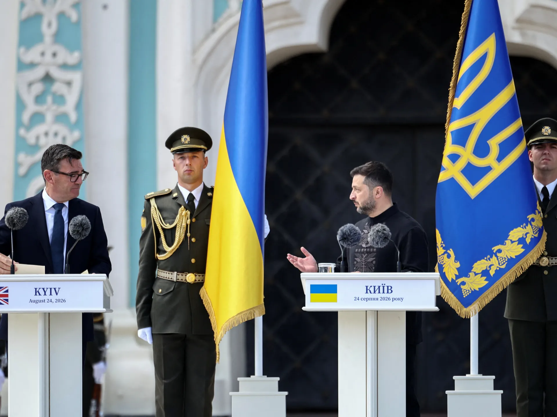 Gli alleati dell’Ucraina si riuniscono a Kiev mentre Zelenskyj cerca un potenziamento della difesa aerea