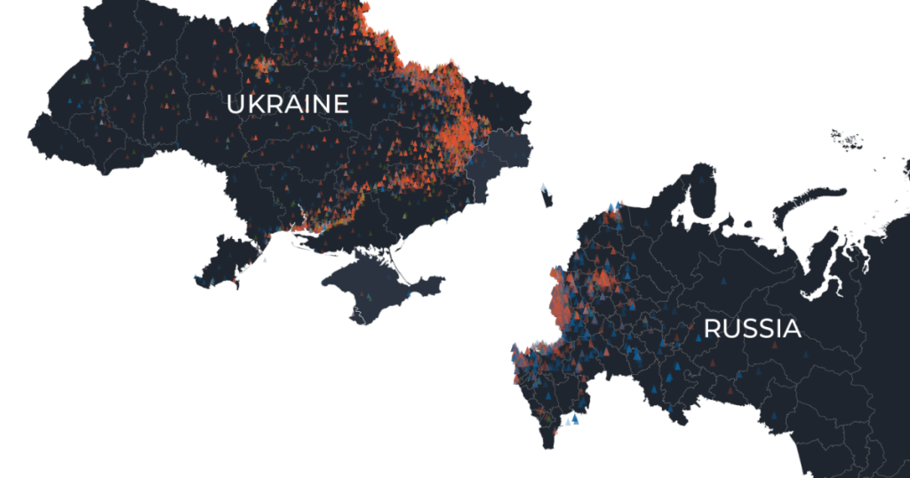 Nelle mappe e nei grafici: attacchi russi e ucraini contro obiettivi civili