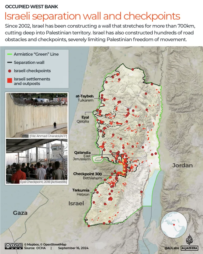 INTERATTIVO - Cisgiordania occupata - checkpoint del muro di separazione - 6 - Palestina-1726465664