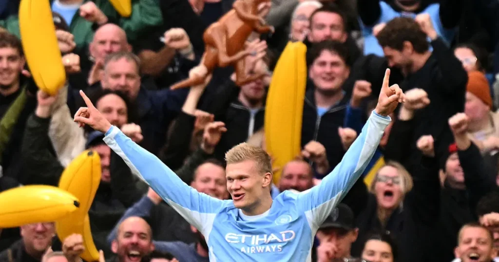 Il record di gol di Haaland aiuta il Manchester City a vincere la settima Premier League