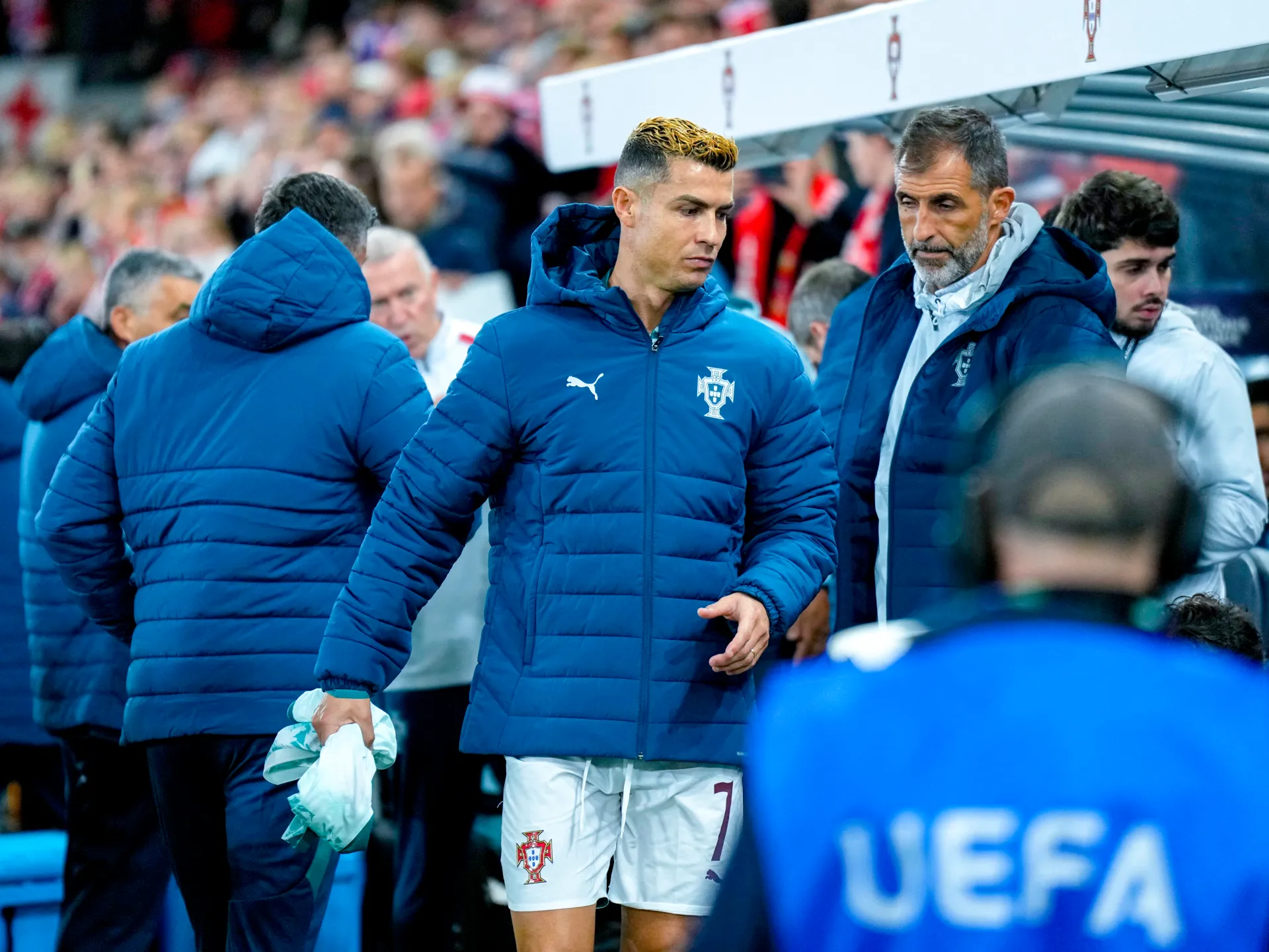 Ronaldo lascia il campo del Portogallo tra le notizie di rottura con l'allenatore Jorge Jesus